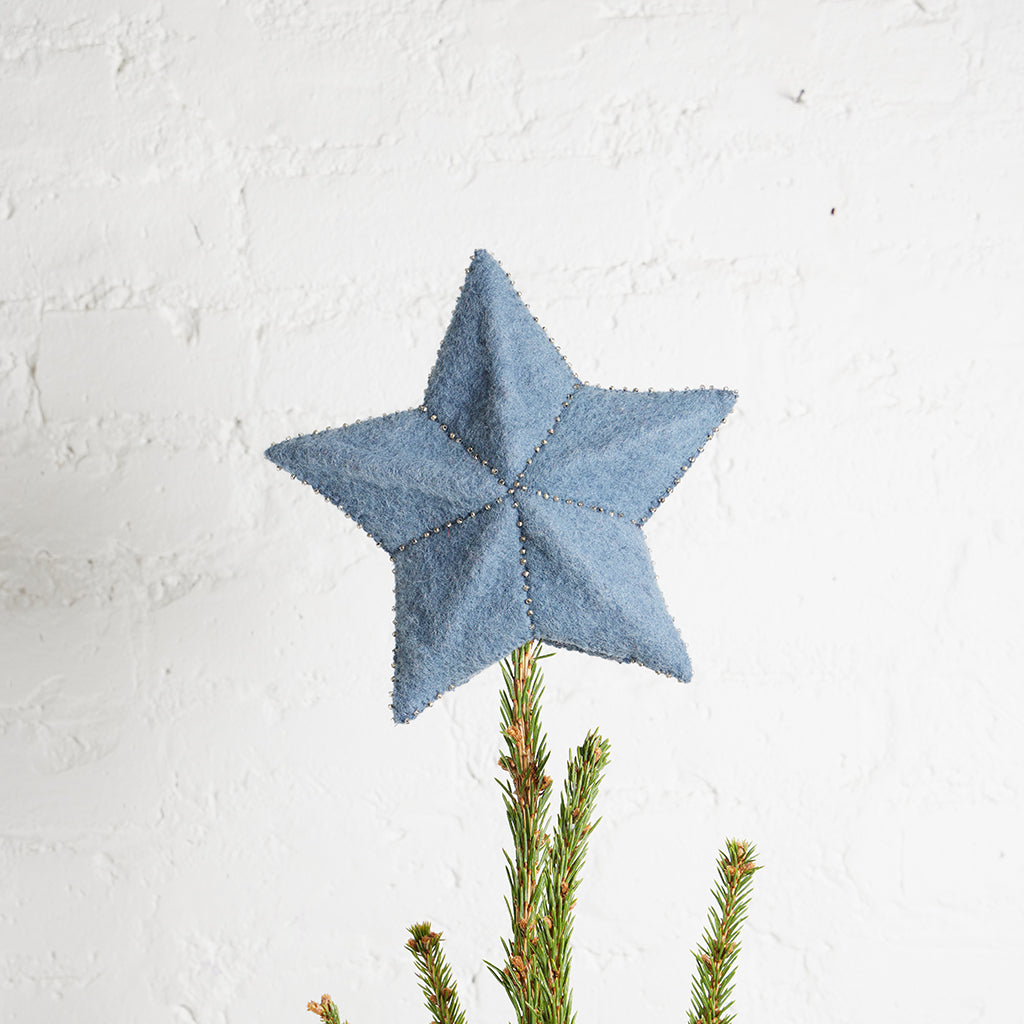 Blue Star Tree Topper