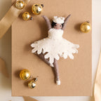 Nutcracker Snowflake Ballerina Brown