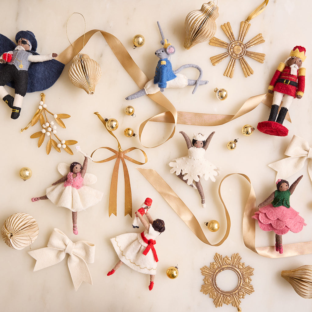 Nutcracker Snowflake Ballerina Brown