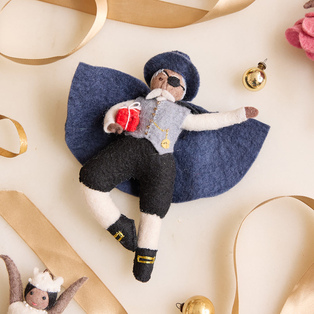 Nutcracker Drosselmeyer Ornament Brown