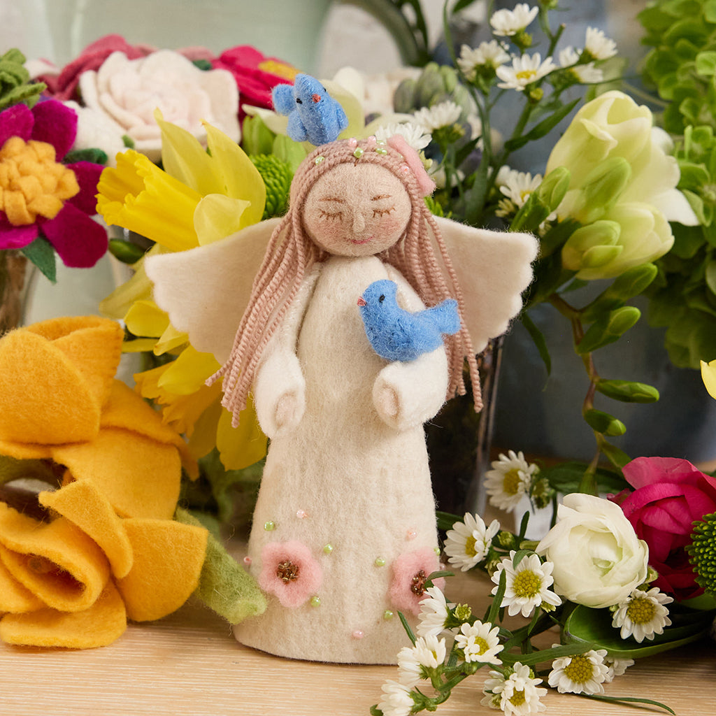 Spring Angel with Birds