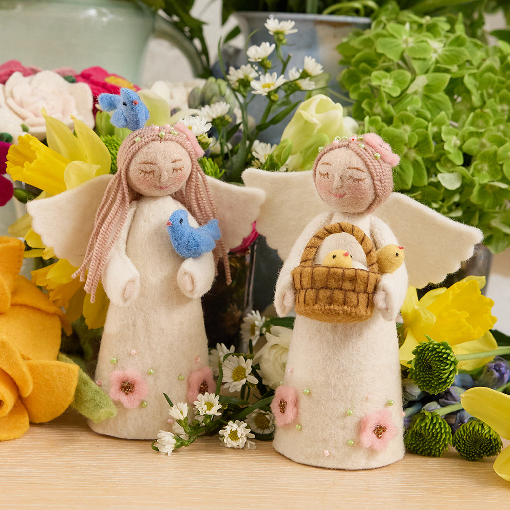 Spring Angel with Birds