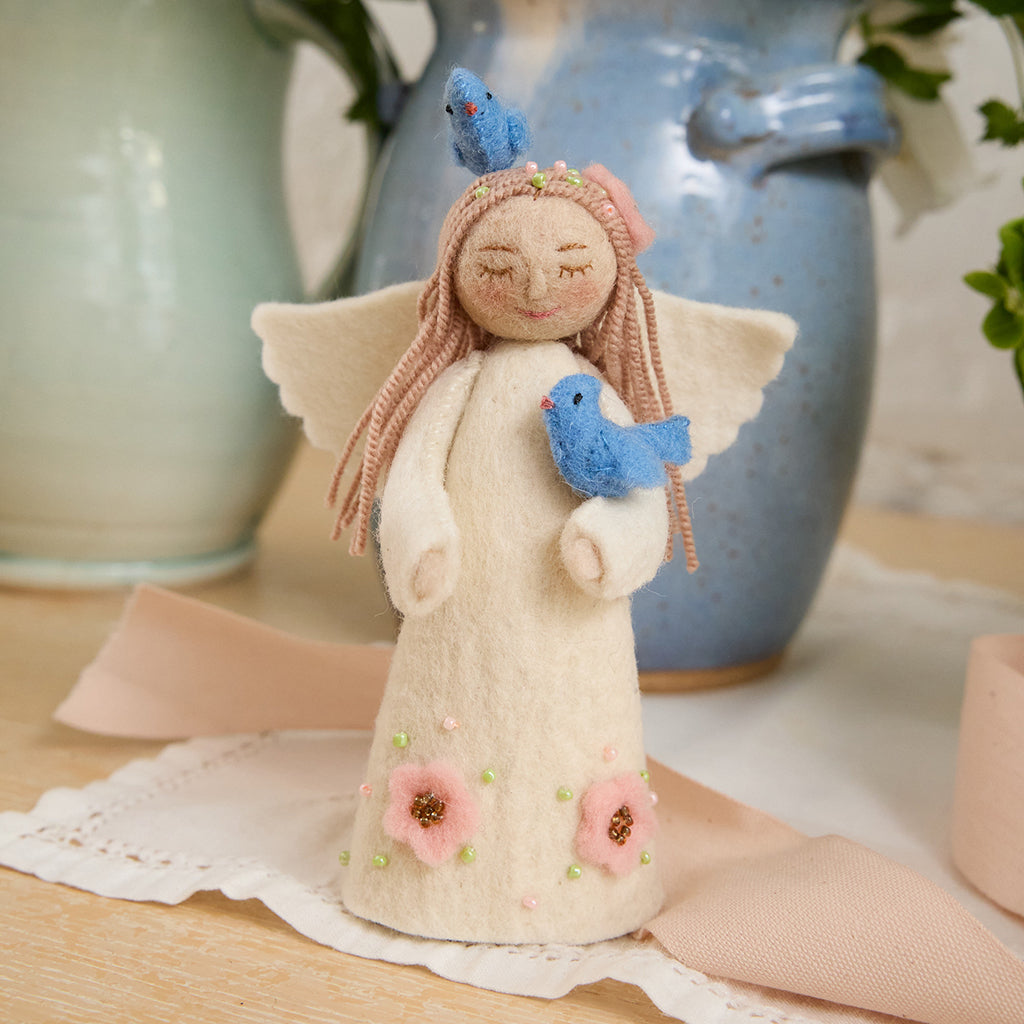 Spring Angel with Birds