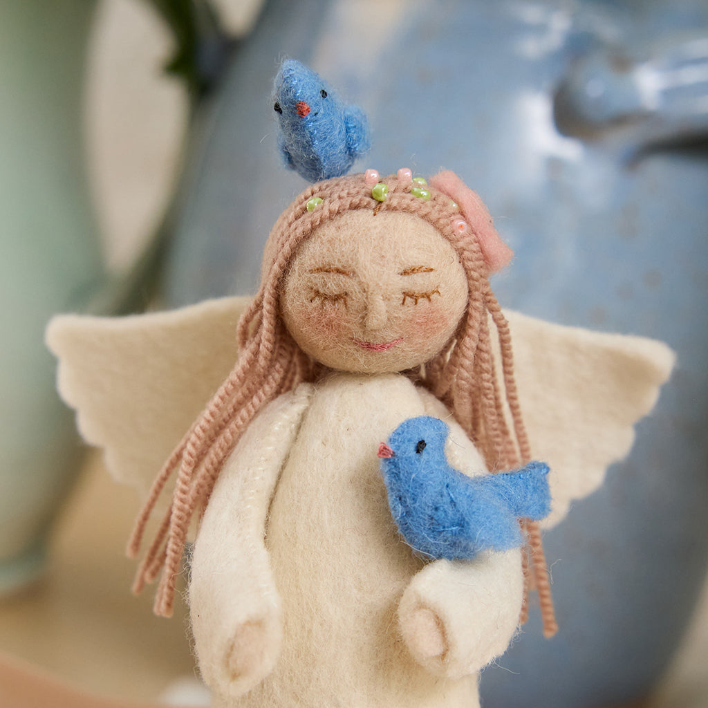 Spring Angel with Birds