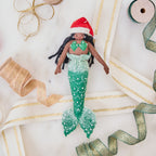 Christmas Mermaid Ornament Brown