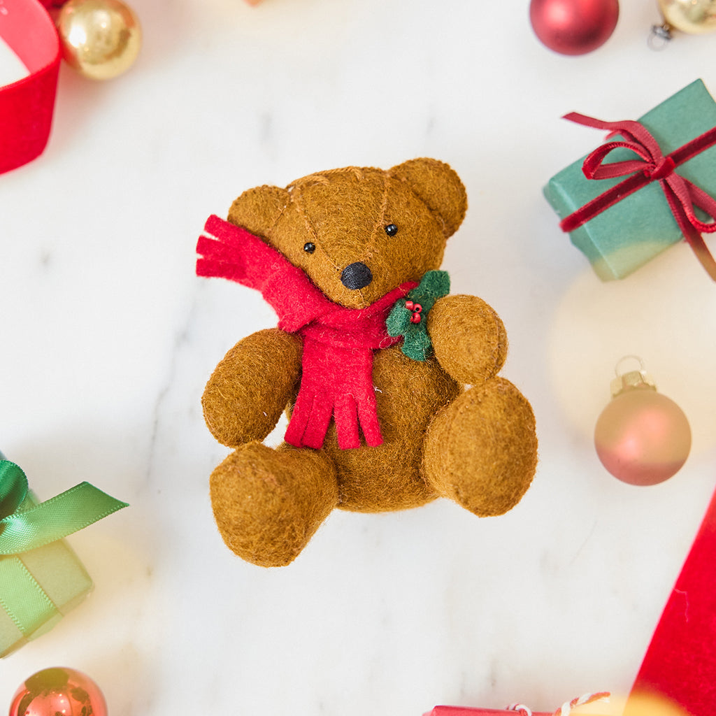 Holiday Teddy Bear Ornament