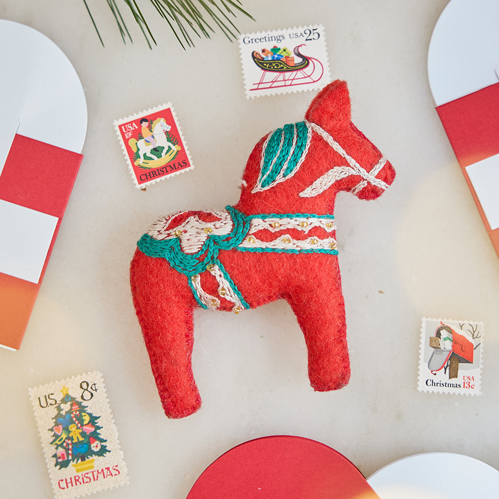 Swedish Dala Horse Ornament
