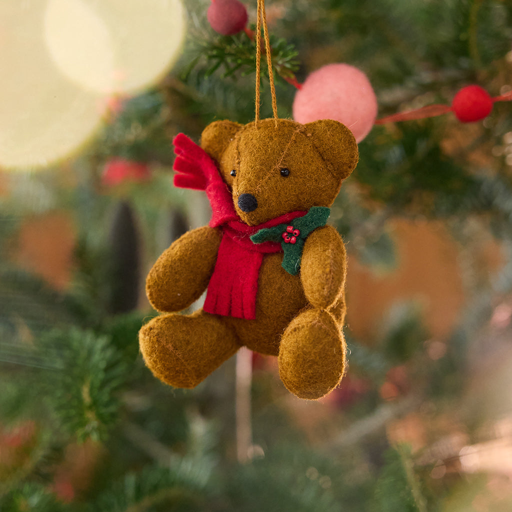 Holiday Teddy Bear Ornament