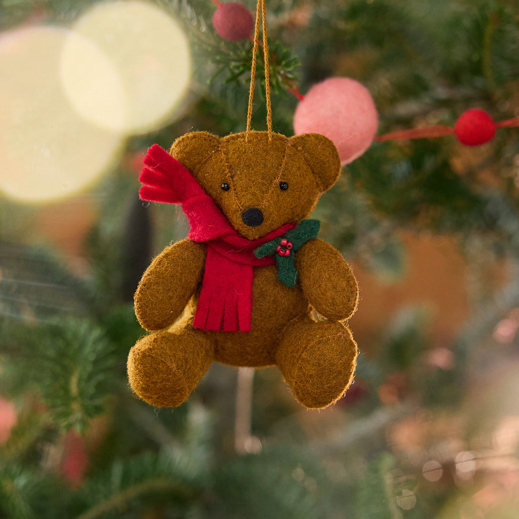 Holiday Teddy Bear Ornament