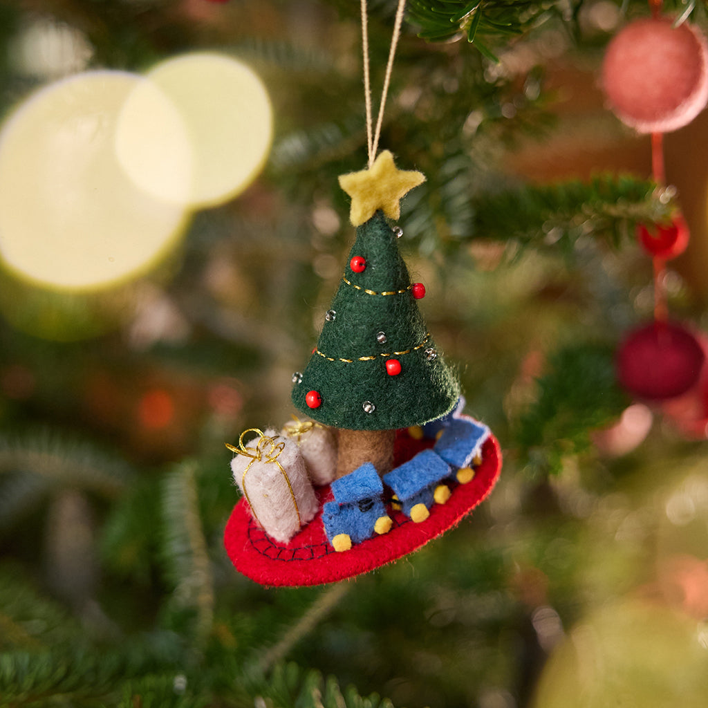 Train Around Christmas Tree
