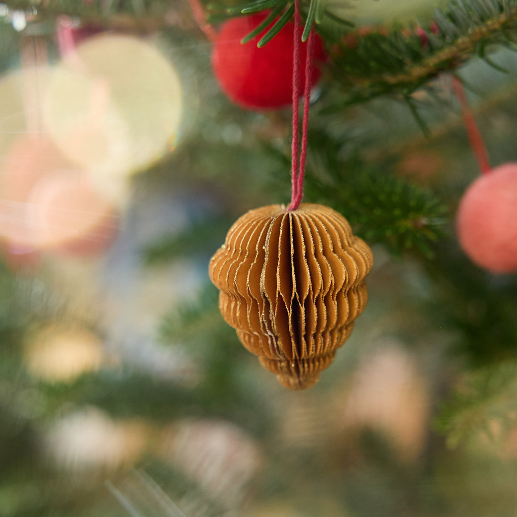 Christmas Honeycomb Paper Ornaments