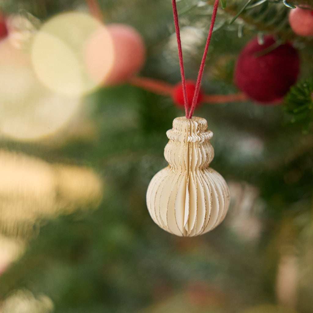 Christmas Honeycomb Paper Ornaments