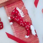 Chinese Red Horse Ornament