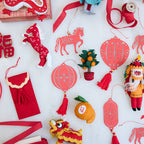 Chinese Red Horse Ornament