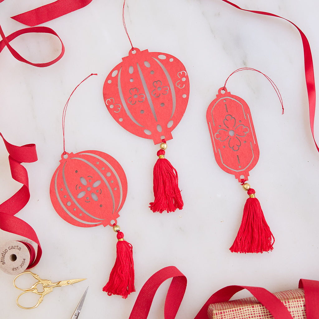 Lantern Paper Ornaments