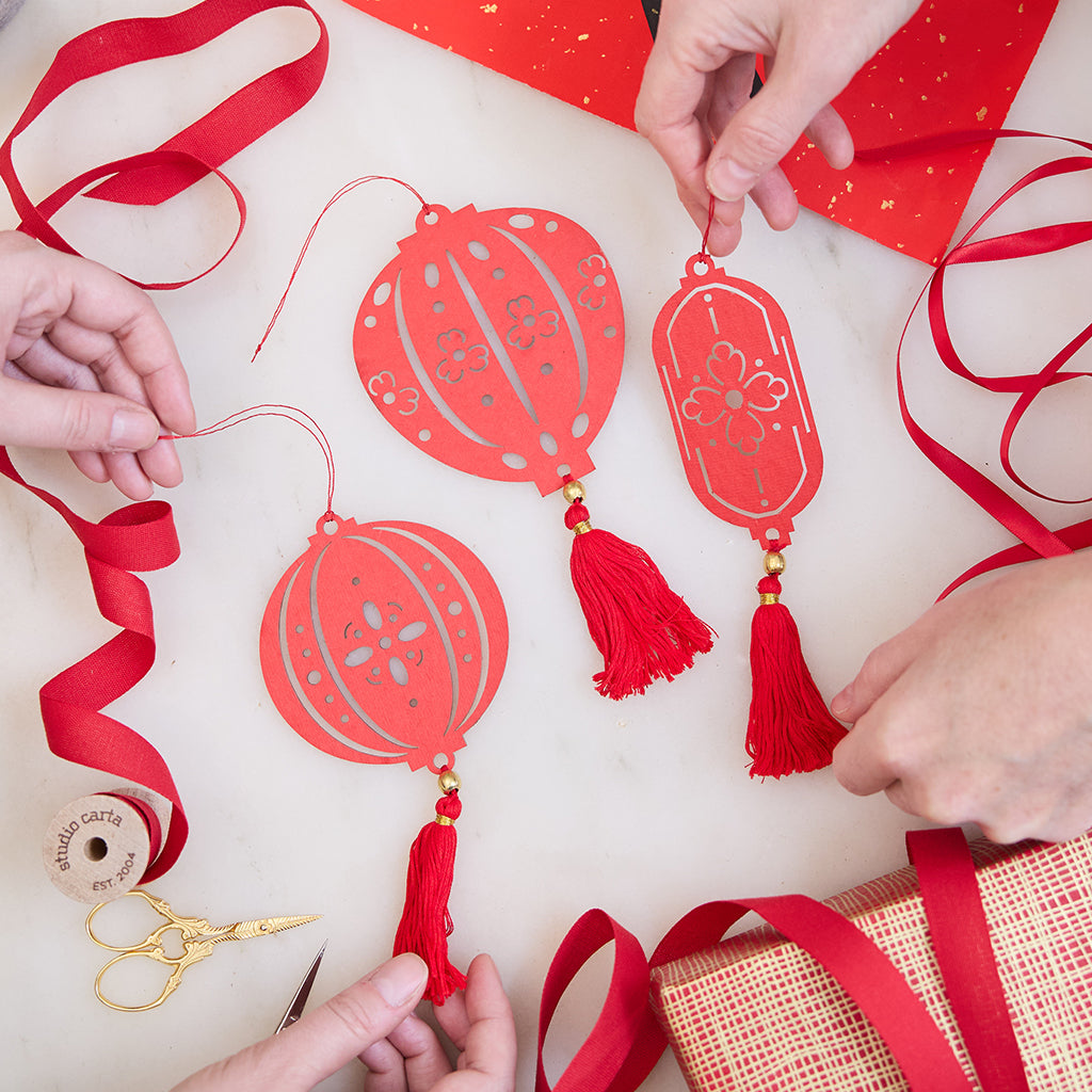 Lantern Paper Ornaments