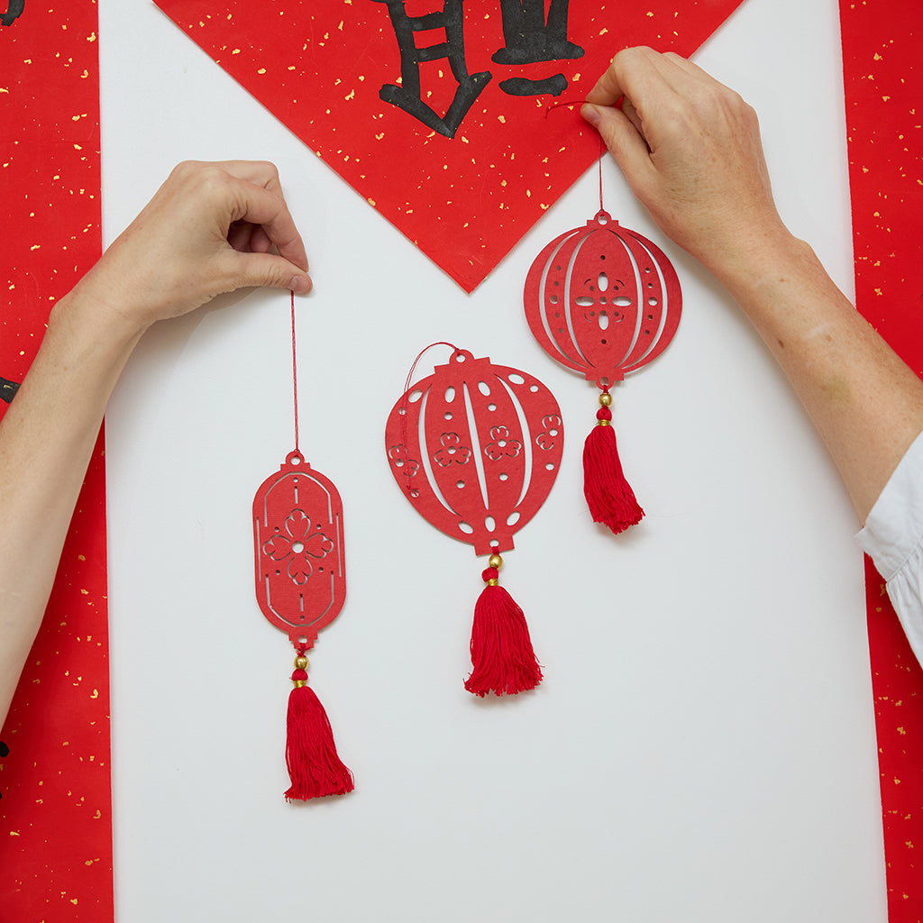 Lantern Paper Ornaments