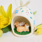 Cats in Egg Ceramic