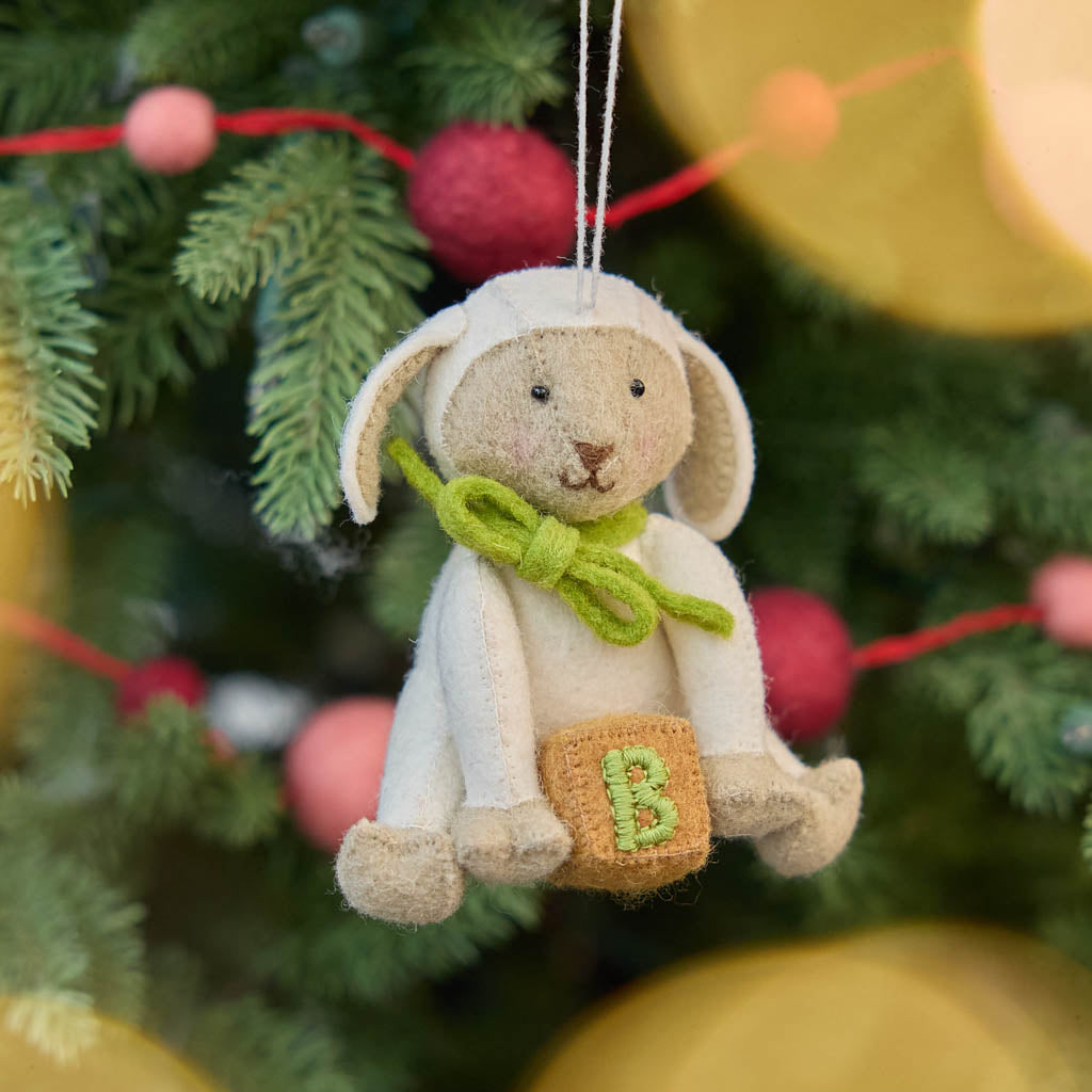 Lamb Stuffed Animal Ornament