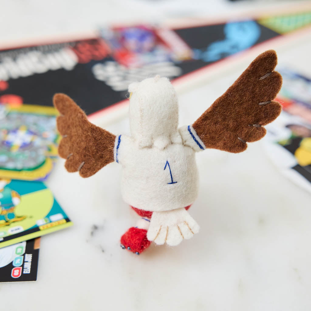 Eagle Playing Soccer Ornament