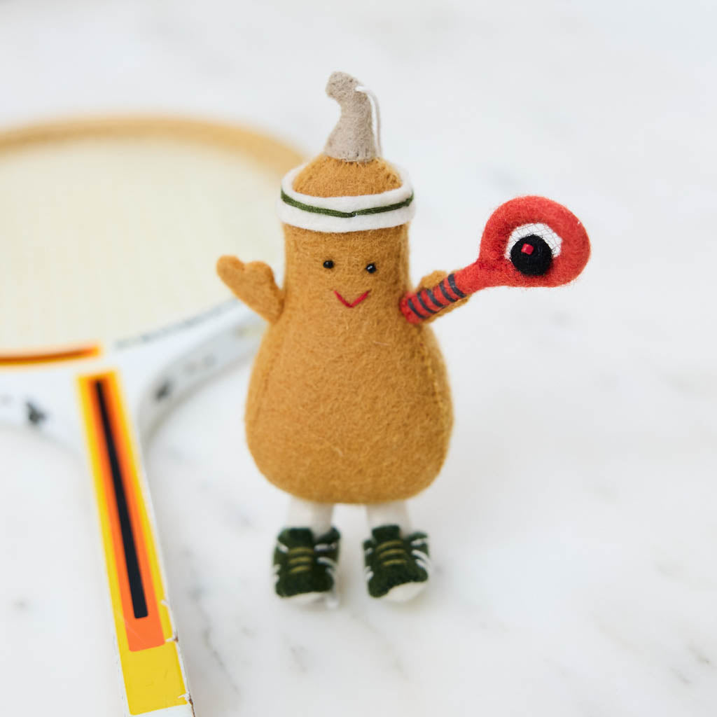 Squash Playing Squash Ornament