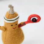 Squash Playing Squash Ornament