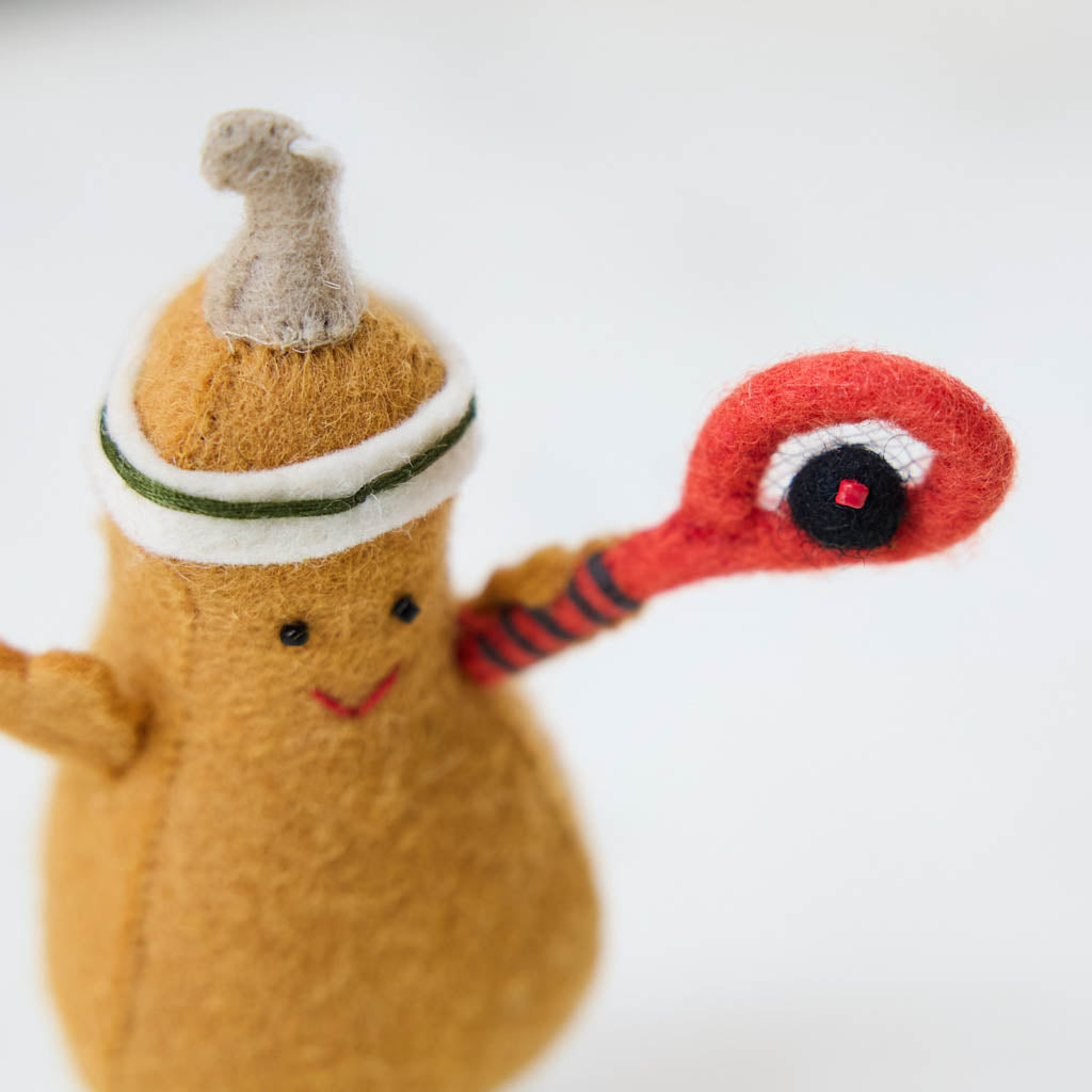 Squash Playing Squash Ornament