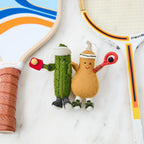 Squash Playing Squash Ornament