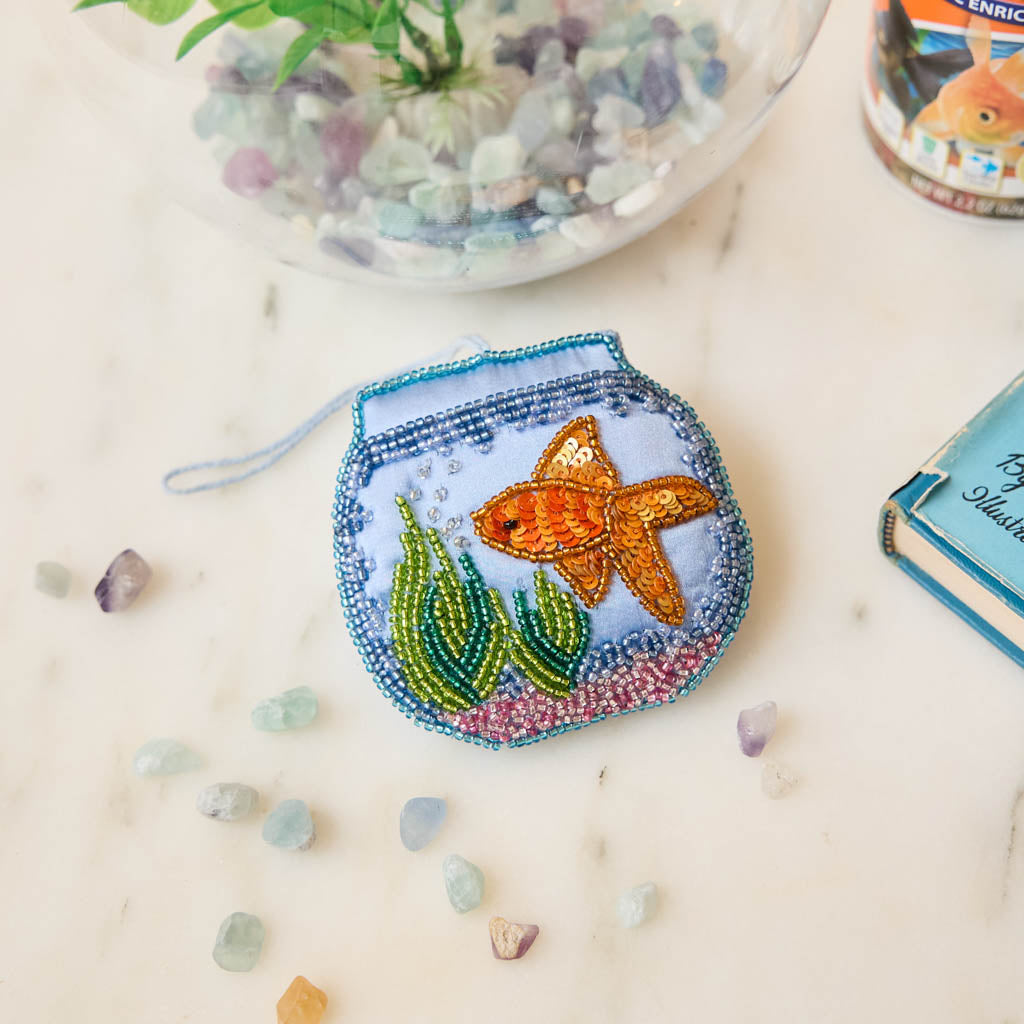 Fishbowl Beaded Ornament