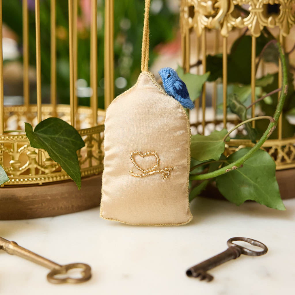 Birdcage Beaded Ornament