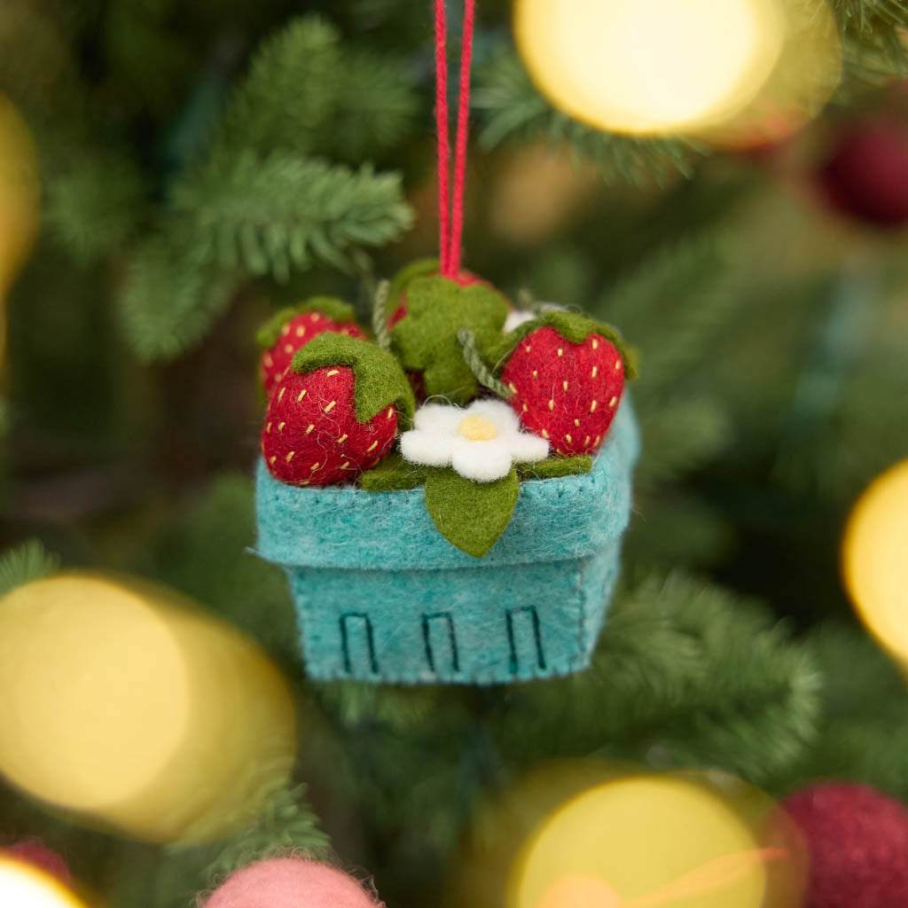 Strawberry Pint Ornament