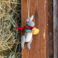 Gray Bunny with Chick