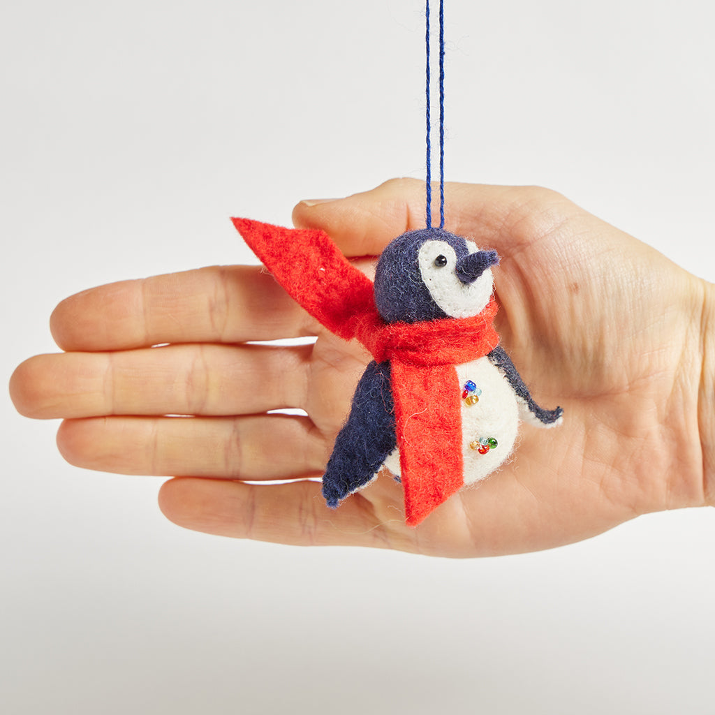Little City Penguin Ornament