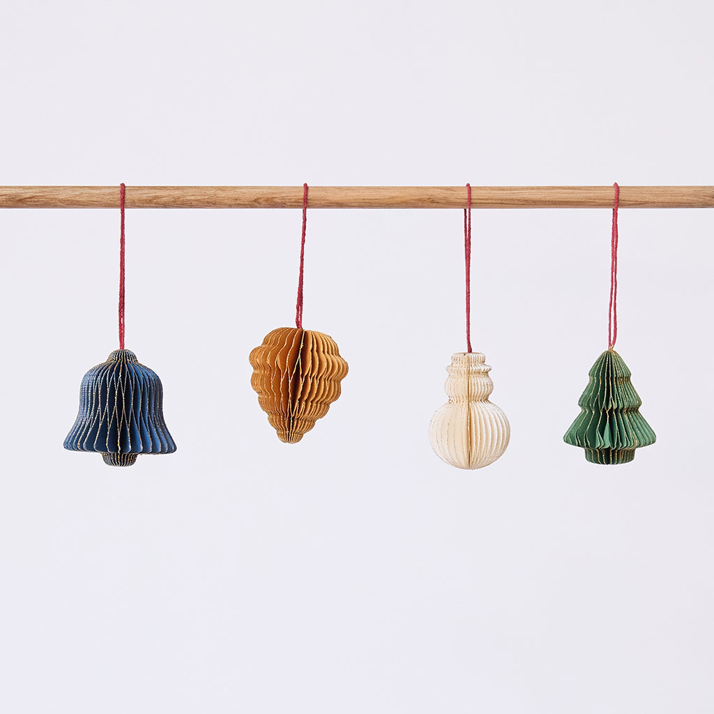 Christmas Honeycomb Paper Ornaments