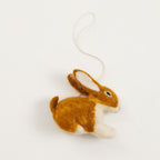 Copper Bunny Ornament
