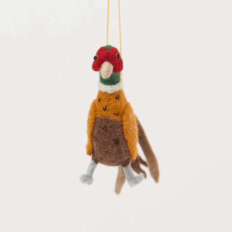 Country Pheasant Ornament