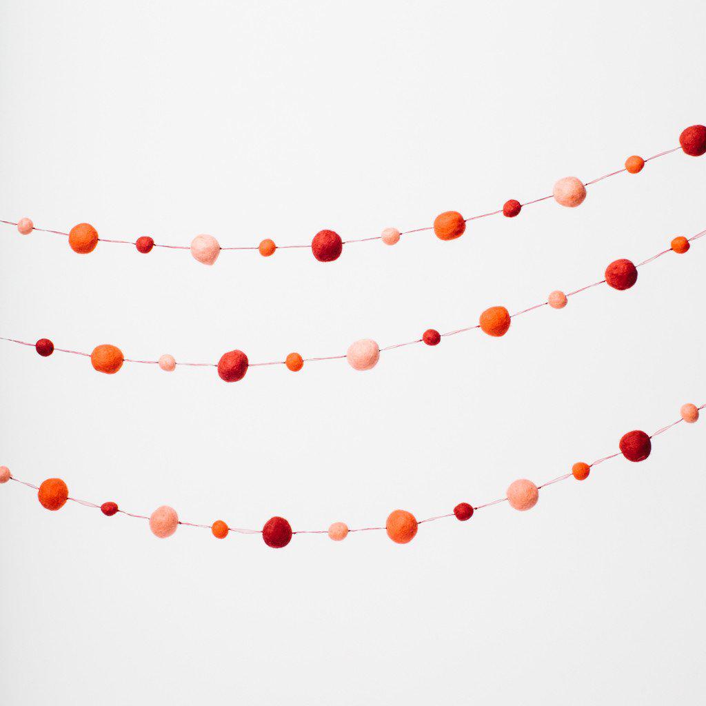 Brights Red Ball Garland