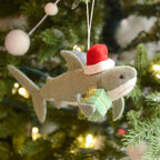 Santa Shark with Gift