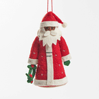 Father Christmas Ornament Brown