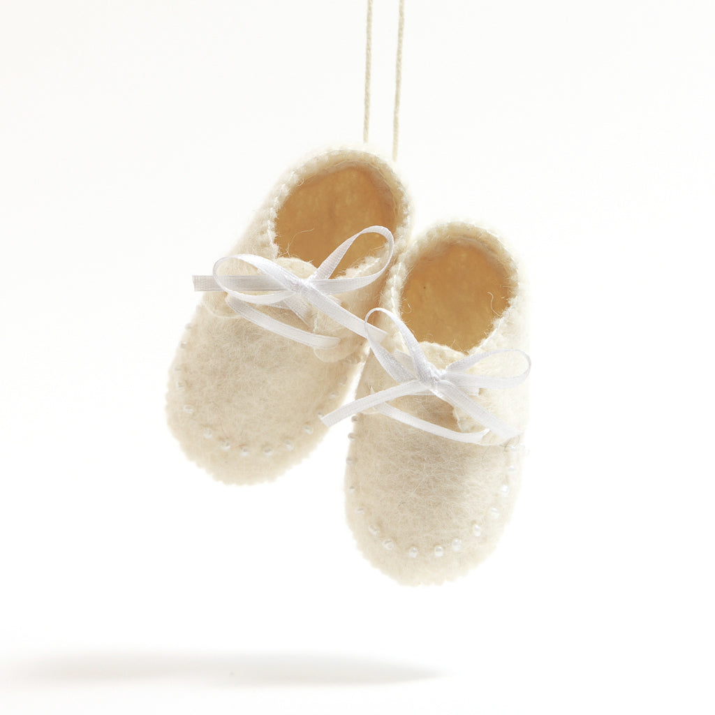 First Christmas Baby Booties