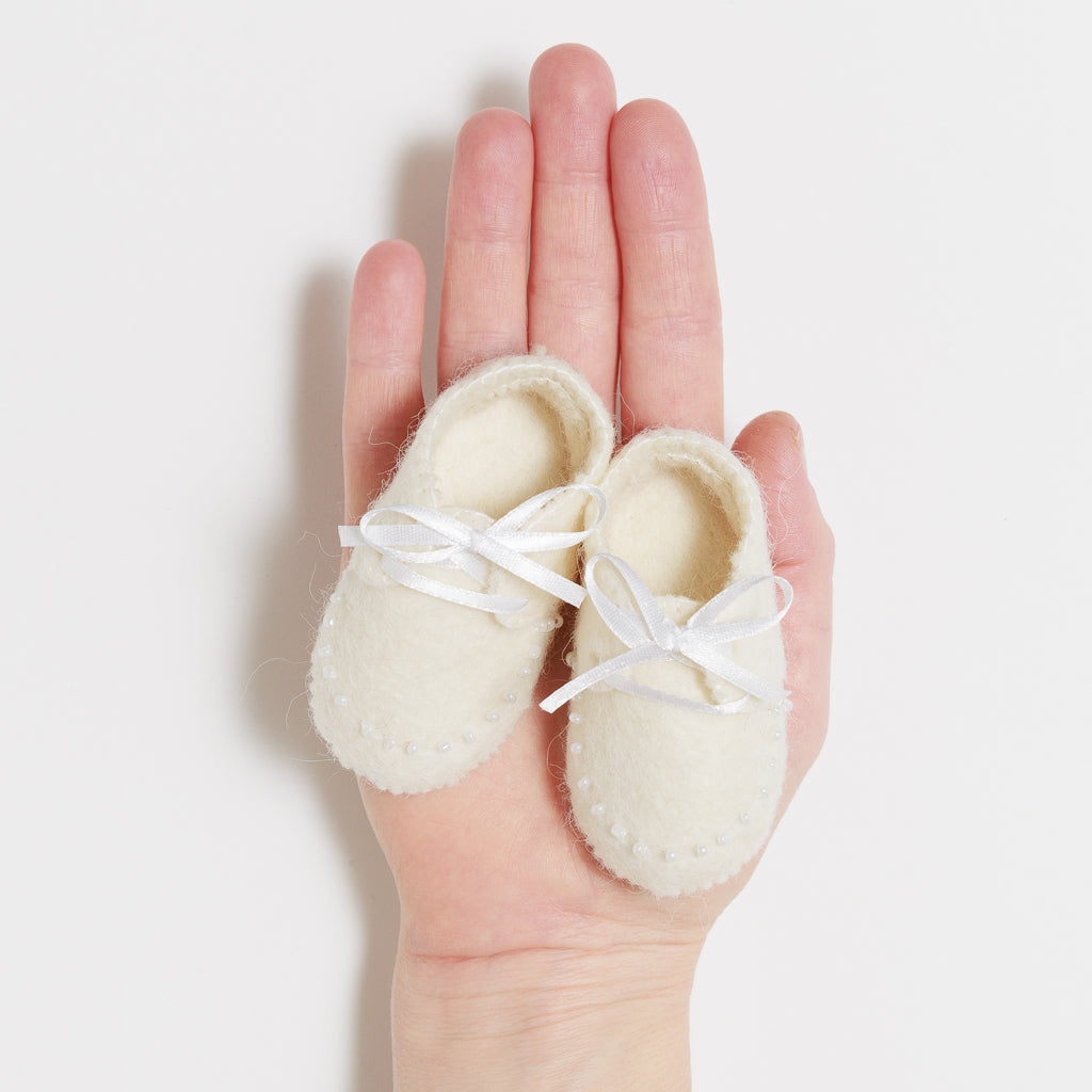 First Christmas Baby Booties