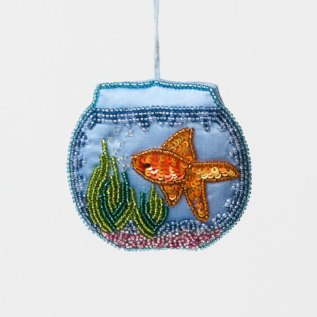 Fishbowl Beaded Ornament