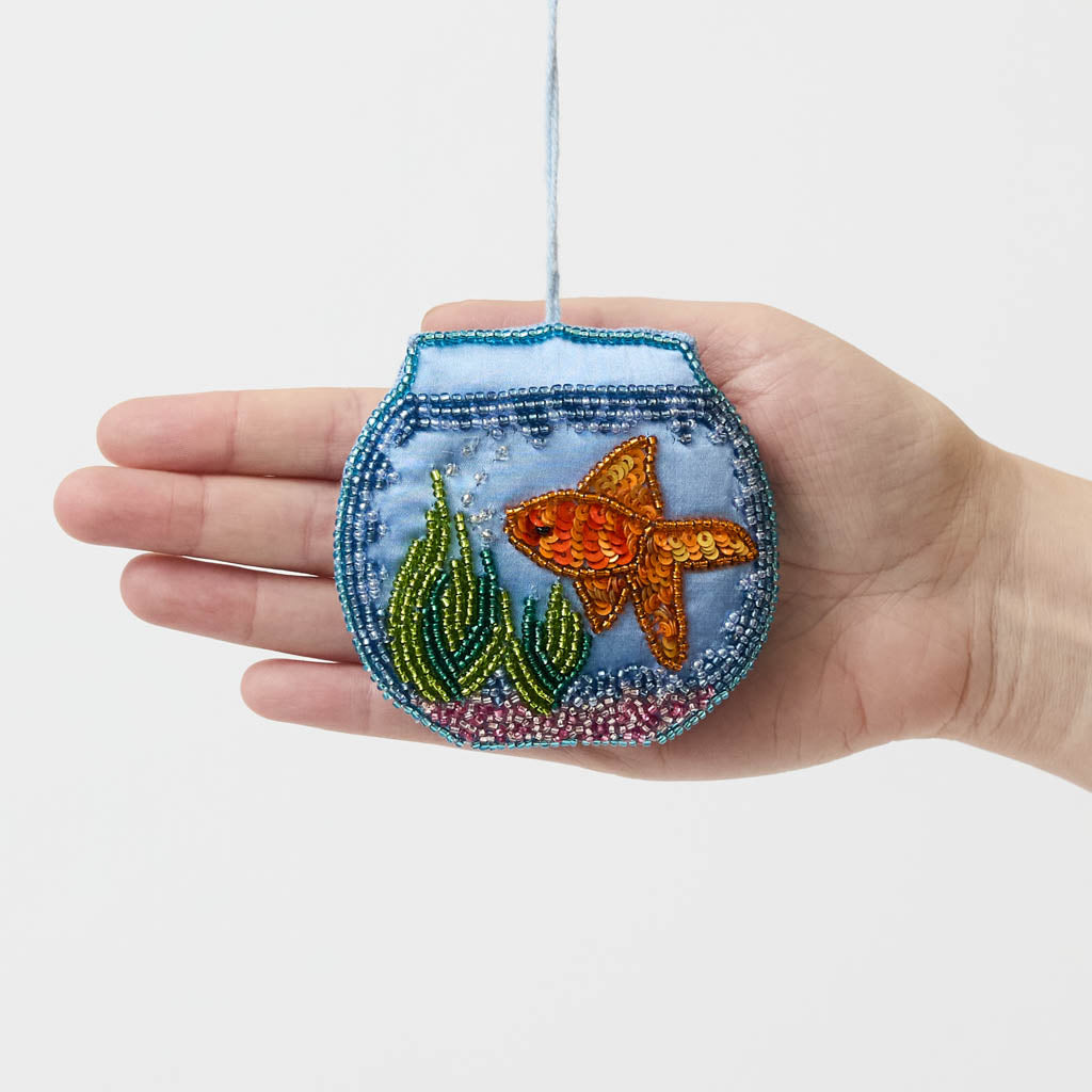 Fishbowl Beaded Ornament