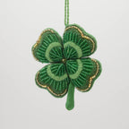 Four-Leaf Clover Beaded Ornament