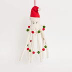 White Santapus with Garland