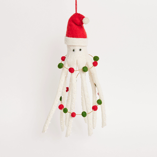White Santapus with Garland