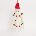 White Santapus with Garland