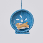 Hamster on Wheel Ornament