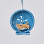 Hamster on Wheel Ornament