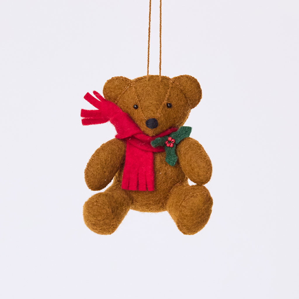 Holiday Teddy Bear Ornament